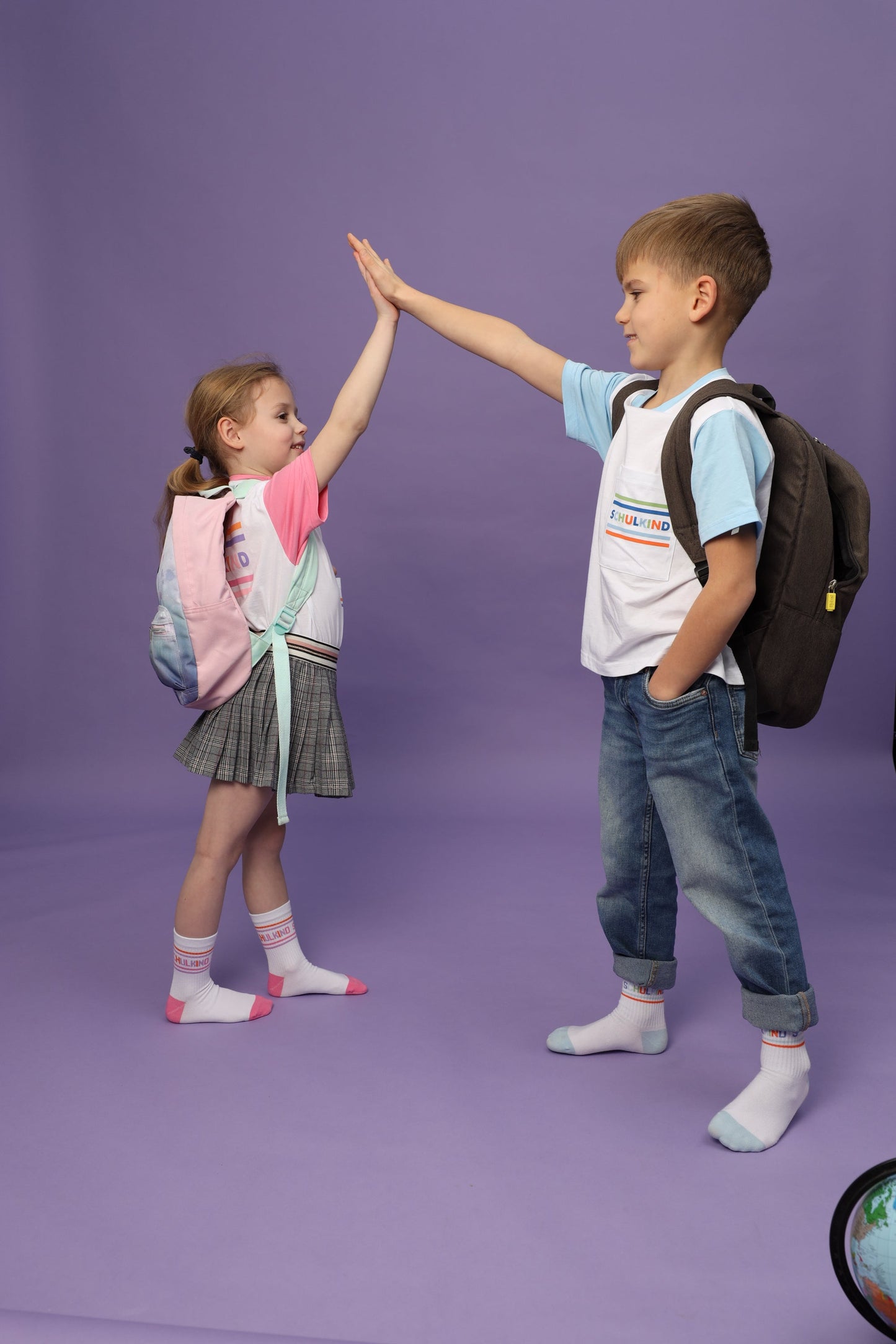 Camisetas azul claro para escolares