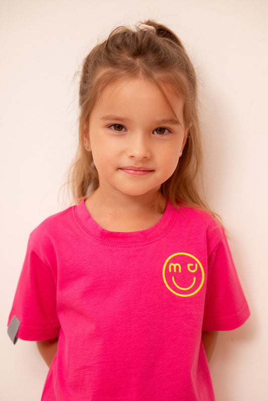 SMILEY T-SHIRT PINK