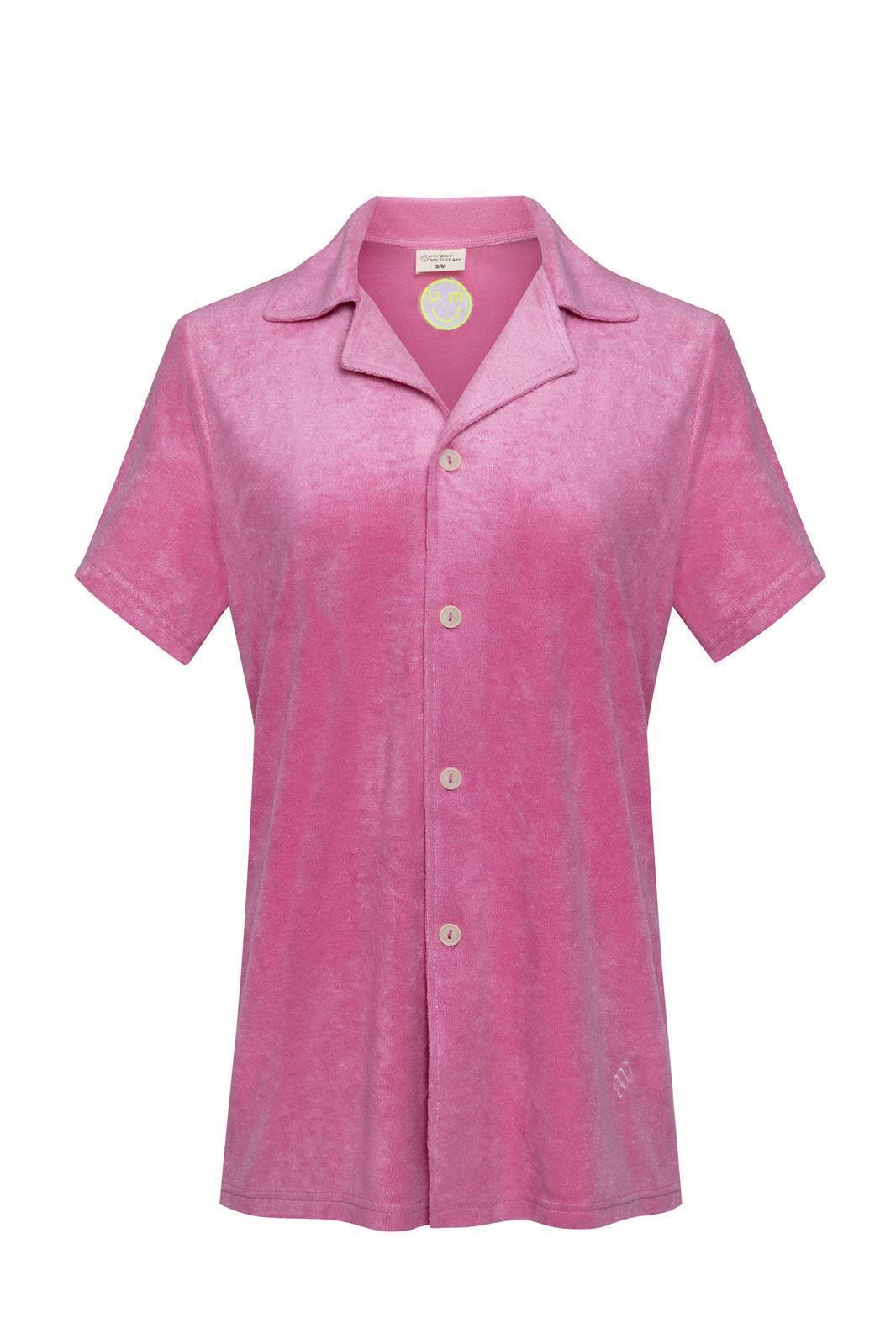 Rosa Frottee Hemd